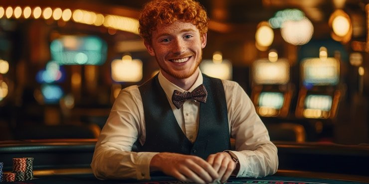 Tampilan layar meja Dragon Tiger Live betmen slot dengan dealer langsung dan kartu yang ditampilkan